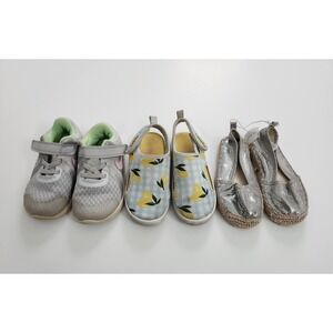 Kids Shoes Bundle Nike Carter's Old Navy Gray Lemon Silver Size 8 Toddler